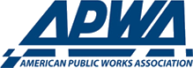 Blue text that reads APWA American Public Works Association.
